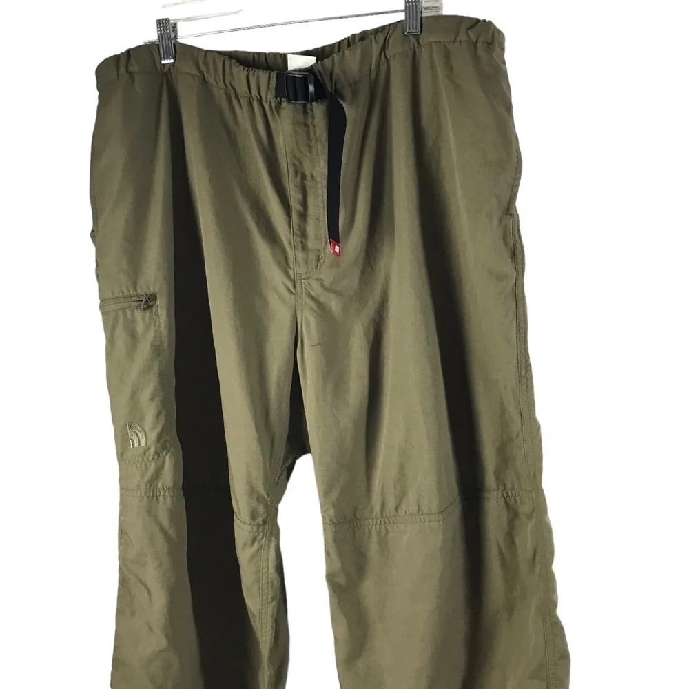 North Face Mens Lightweight Hiking Pants Large Nylon size XXL belted